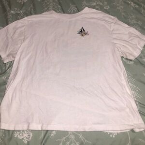 White Volcom Graphic Tee